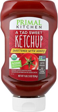 Primal Kitchen, A Tad Sweet™ Ketchup, mit Honig gesüßt, 524 g (1 lb. 2,5 oz.)