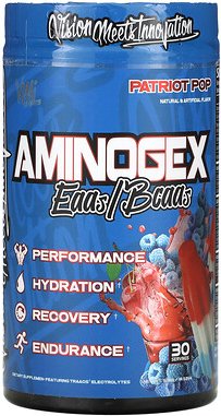 VMI Sports, Aminogex, EAAs/BCAAs, Patriot Pop, 525 g (18,52 oz.)