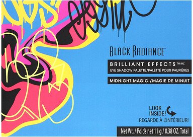 Black Radiance, Brilliant Effects, Lidschattenpalette, Midnight Magic, 11 g (0,38 oz.)