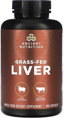 Ancient Nutrition, Gras-gefütterte Leber, 180 Kapseln