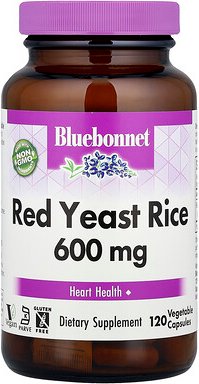 Bluebonnet Nutrition, Roter Hefereis, 600 mg, 120 pflanzliche Kapseln