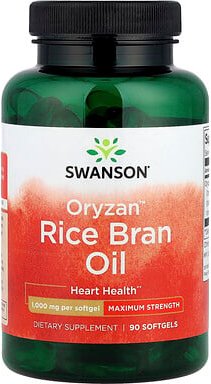 Thumbnail - Swanson, Oryzan™ Rice Bran Oil, Reiskleieöl, 1.000 mg, 90 Weichkapseln