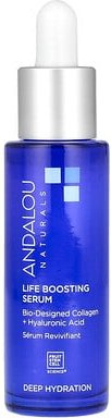 Thumbnail - Andalou Naturals, Life Boosting Serum, Bio-Designed Collagen + Hyaluronic Acid, stärkendes Serum, biotechnologisch entwi...