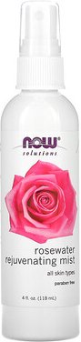 NOW Foods, Solutions, Rosewater Rejuvenating Mist, verjüngendes Spray mit Rosenwasser, 118 ml (4 fl. oz.)