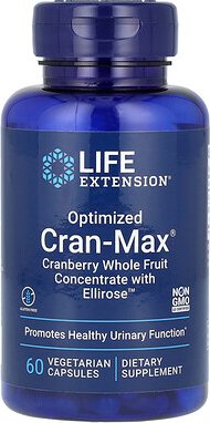 Life Extension, Optimized Cran-Max, optimiertes Cran-Max Cranberry-Konzentrat aus ganzen Früchten mit Ellirose, 60 pflan...