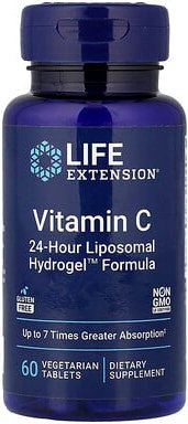 Life Extension, Vitamin C, Nahrungsergänzungsmittel mit Vitamin C, 60 vegetarische Tabletten