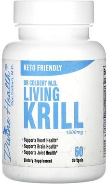 Divine Health, Dr. Colbert MD Living Krill, lebender Krill, 60 Weichkapseln