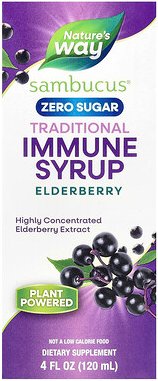 Nature's Way, Sambucus®, traditioneller Immunsirup, zuckerfrei, Holunder, 50 mg, 120 ml (4 fl. oz.)