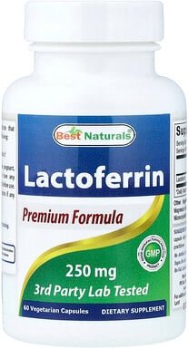 Best Naturals, Lactoferrin, 250 mg, 60 Vkapseln