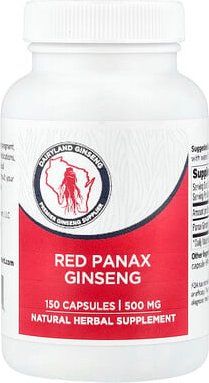 Dairyland Ginseng, Red Panax Ginseng, roter Panax ginseng, 500 mg, 150 Kapseln