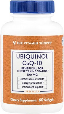 The Vitamin Shoppe, Ubiquinol CoQ-10, Ubichinol CoQ-10, 60 Weichkapseln