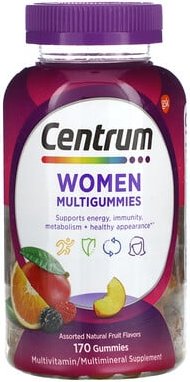 Centrum, Women Multigummies, verschiedene natürliche Früchte, 170 Fruchtgummis