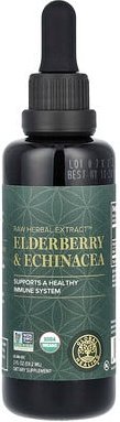 Thumbnail - Global Healing, Raw Herbal Extract, Raw Kräuterextrakt, Holunder und Echinacea, 59,2 ml (2 fl. oz.)