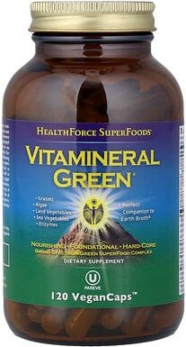 HealthForce Superfoods, Vitamineral Green, Version 5.6, 120 vegane Kapseln