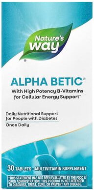 Nature's Way, Alpha Betic® Multivitamin, 30 Tabletten