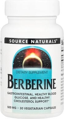 Thumbnail - Source Naturals, Berberine, Berberin, 500 mg, 30 pflanzliche Kapseln
