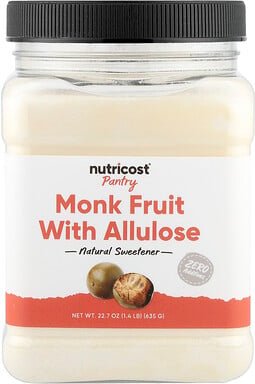 Nutricost, Pantry, Monk Fruit With Allulose, Mönchsfrucht mit Allulose, 635 g (22,7 oz.)