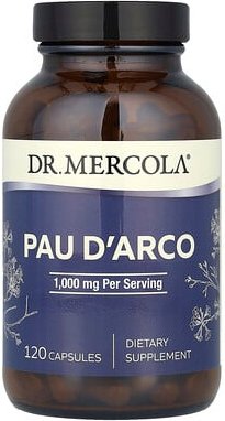 Dr. Mercola, Pau D’Arco, 1.000 mg, 120 Kapseln (500 mg pro Kapsel)