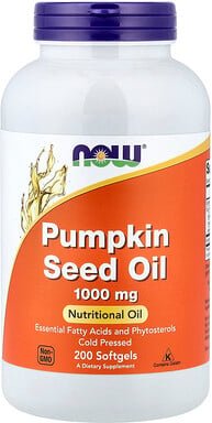 NOW Foods, Kürbiskernöl, 1.000 mg, 200 Weichkapseln