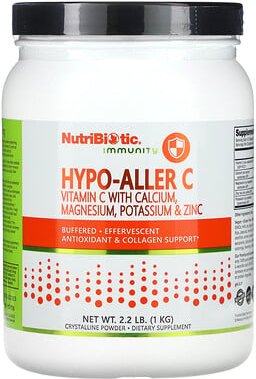 NutriBiotic, Immunity, Hypo-Aller C, Vitamin C mit Calcium, Magnesium, Kalium und Zink, 1 kg (2,2 lb.)