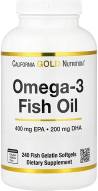 California Gold Nutrition, Omega-3 Fish Oil, Vivomega Triglyceride, Omega-3-Fischöl, Vivomega-Triglycerid, 1.000 mg, 240...