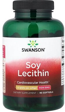 Thumbnail - Swanson, Soy Lecithin, Sojalecithin, 1.200 mg, 90 Weichkapseln