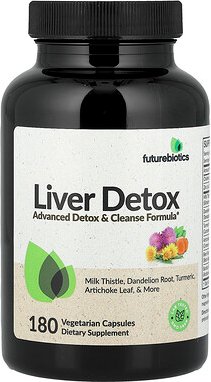 Futurebiotics, Liver Detox, Leberentgiftung, 180 pflanzliche Kapseln