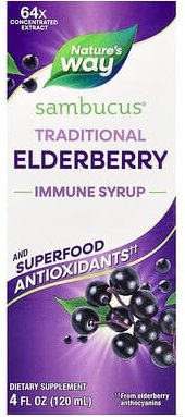 Nature's Way, Sambucus®, Traditional Immune Syrup, traditioneller Immunsirup, Holunder, 120 ml (4 fl. oz.)