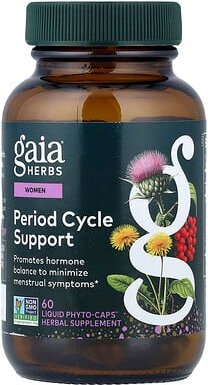 Gaia Herbs, Women, Unterstützung des Menstruationszyklus, 60 Liquid Phyto-Caps®