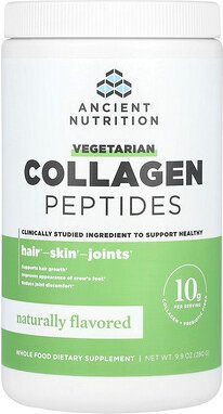 Ancient Nutrition, Vegetarian Collagen Peptides, vegetarische Kollagenpeptide, natürlicher Geschmack, 280 g (9,9 oz.)