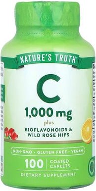 Thumbnail - Nature's Truth, Vitamin C Plus Bioflavonoids & Wild Rose Hips, Vitamin C plus Bioflavonoide und Wildrosen-Hagebutten, 10...