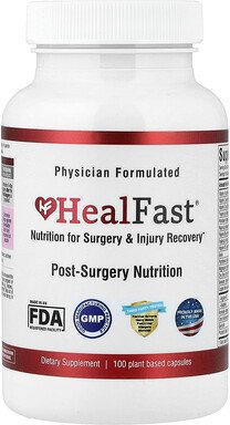HealFast, Post-Surgery Nutrition, Ernährung nach einer Operation, 100 pflanzliche Kapseln