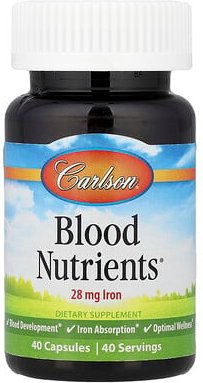 Carlson, Blood Nutrients®, 40 Kapseln
