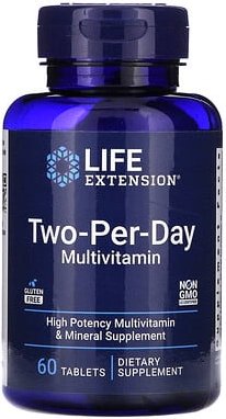 Life Extension, Two-Per-Day Multivitamin, V2, Zwei-pro-Tag-Multivitamin, 60 Tabletten