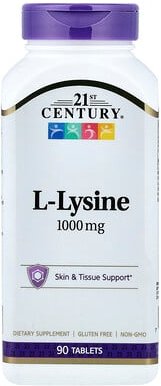 21st Century, L-Lysin, 1.000 mg, 90 Tabletten