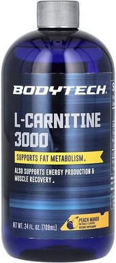 Thumbnail - BodyTech, L-Carnitine 3000, L-Carnitin 3000, Pfirsich-Mango, 709 ml (24 fl. oz.)