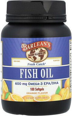 Barlean's, Fresh Catch®, Fischöl, Omega-3-EPA/DHA, Orange, 100 Weichkapseln (300 mg pro Weichkapsel)