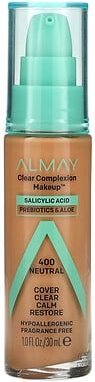 Almay, Clear Complexion Make-up, Make-up für den Teint, 400 Neutral, 30 ml (1 fl. oz.)
