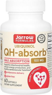 Jarrow Formulas, Ubiquinol QH-Absorb, Ubichinol, maximale Aufnahme, 100 mg, 60 Weichkapseln