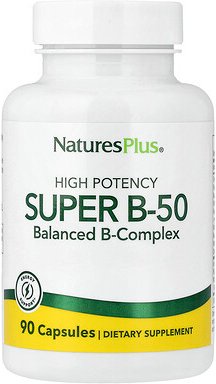 NaturesPlus, Super B-50, hohe Wirksamkeit, 90 Kapseln