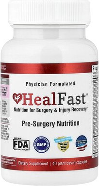 HealFast, Pre-Surgery Nutrition, Ernährung vor der Operation, 40 pflanzliche Kapseln