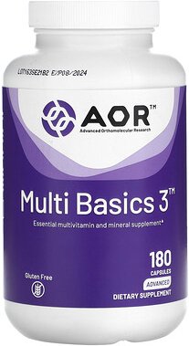 Advanced Orthomolecular Research AOR, Multi Basics 3, 180 Kapseln