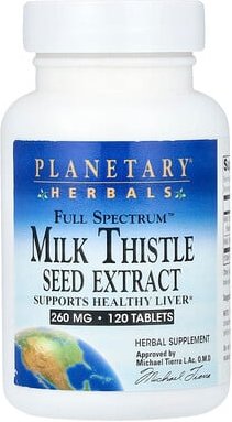 Planetary Herbals, Full Spectrum™ Mariendistelsamenextrakt, 120 Tabletten