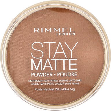 Rimmel London, Stay Matte, Lightweight-Mattifying Powder, 025 Toffee, 0.49 oz (14 g)