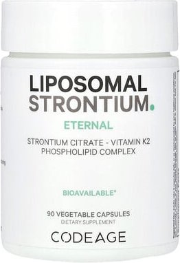 Codeage, Liposomal Strontium, liposomales Strontium, 90 pflanzliche Kapseln
