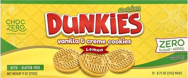 ChocZero, Premium Cookies, Golden Dunkies, Vanilla & Creme Cookies, Premium-Cookies, Golden Dunkies, Vanille- und Creme-...