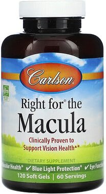 Thumbnail - Carlson, Right for the Macula, Produkt für die Makula, 120 Weichkapseln