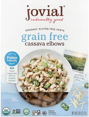 Jovial, Organic Gluten Free Pasta, glutenfreie Bio-Nudeln, Maniok-Makkaroni, 227 g (8 oz.)