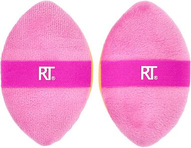 Real Techniques, Miracle 2-in-1 Powder Puff Duo, 2-in-1-Puderquast-Duo, 2er Pack