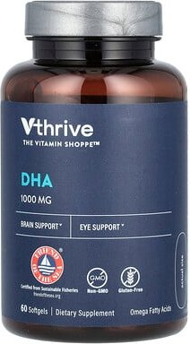Vthrive, DHA, 1.000 mg, 60 Weichkapseln